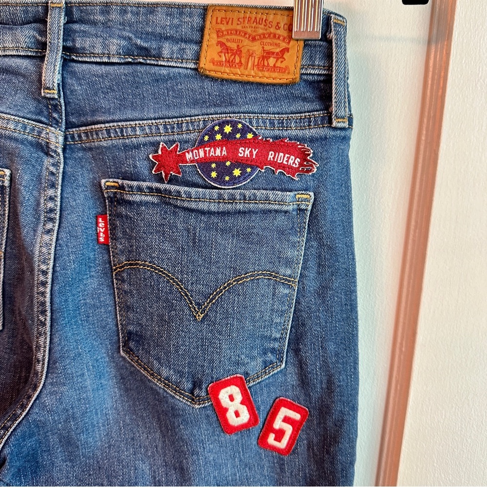 Levi’s Skinny Jean with Patches - RARE - Picture 3 of 6